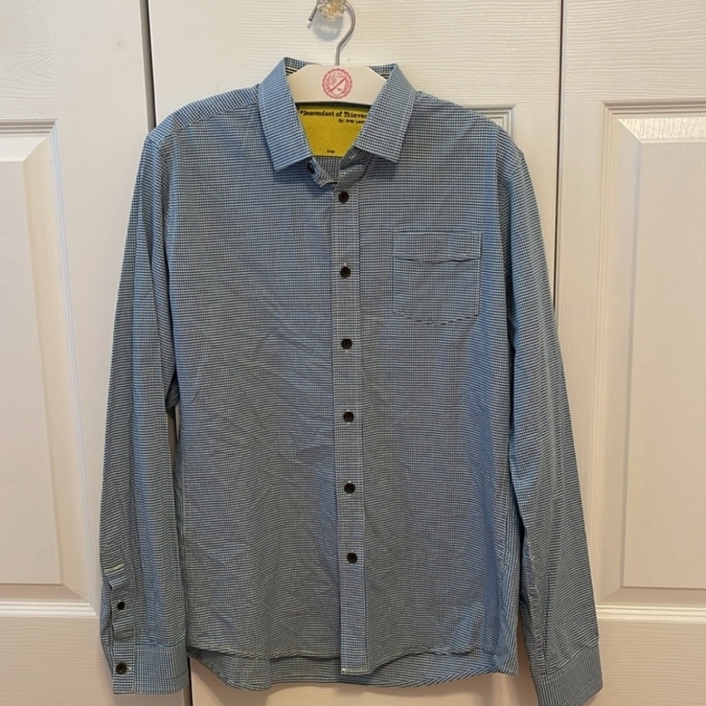 Descendent of Thieves Blue Plaid Button Down